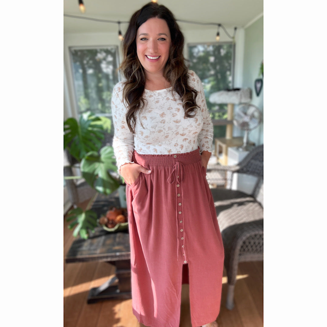 Autumn Glow Maxi Skirt
