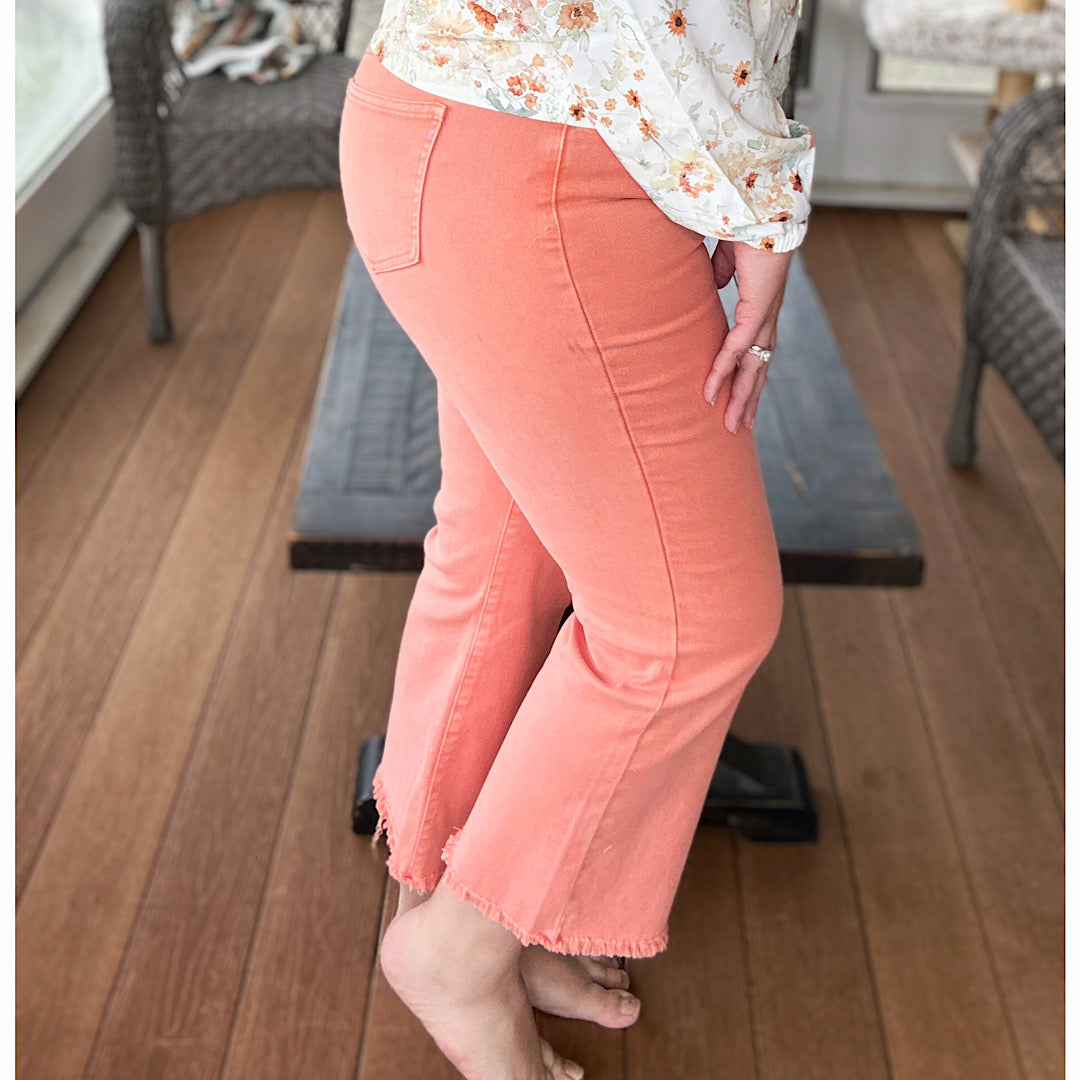 As If! Coral Bootcut Jeans