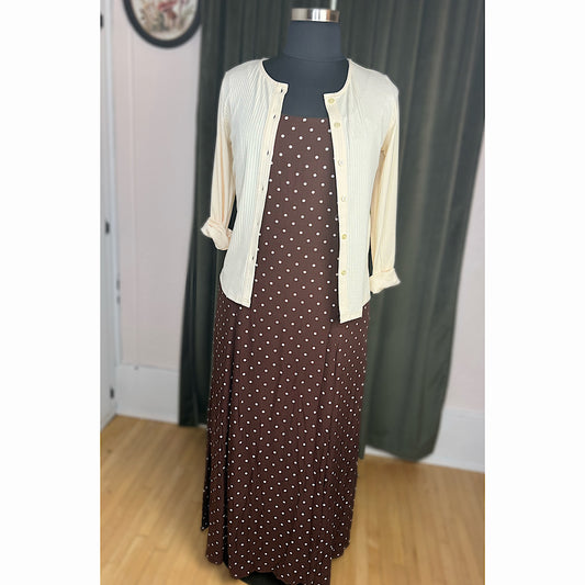 Cocoa Kiss Polka Dot Dress