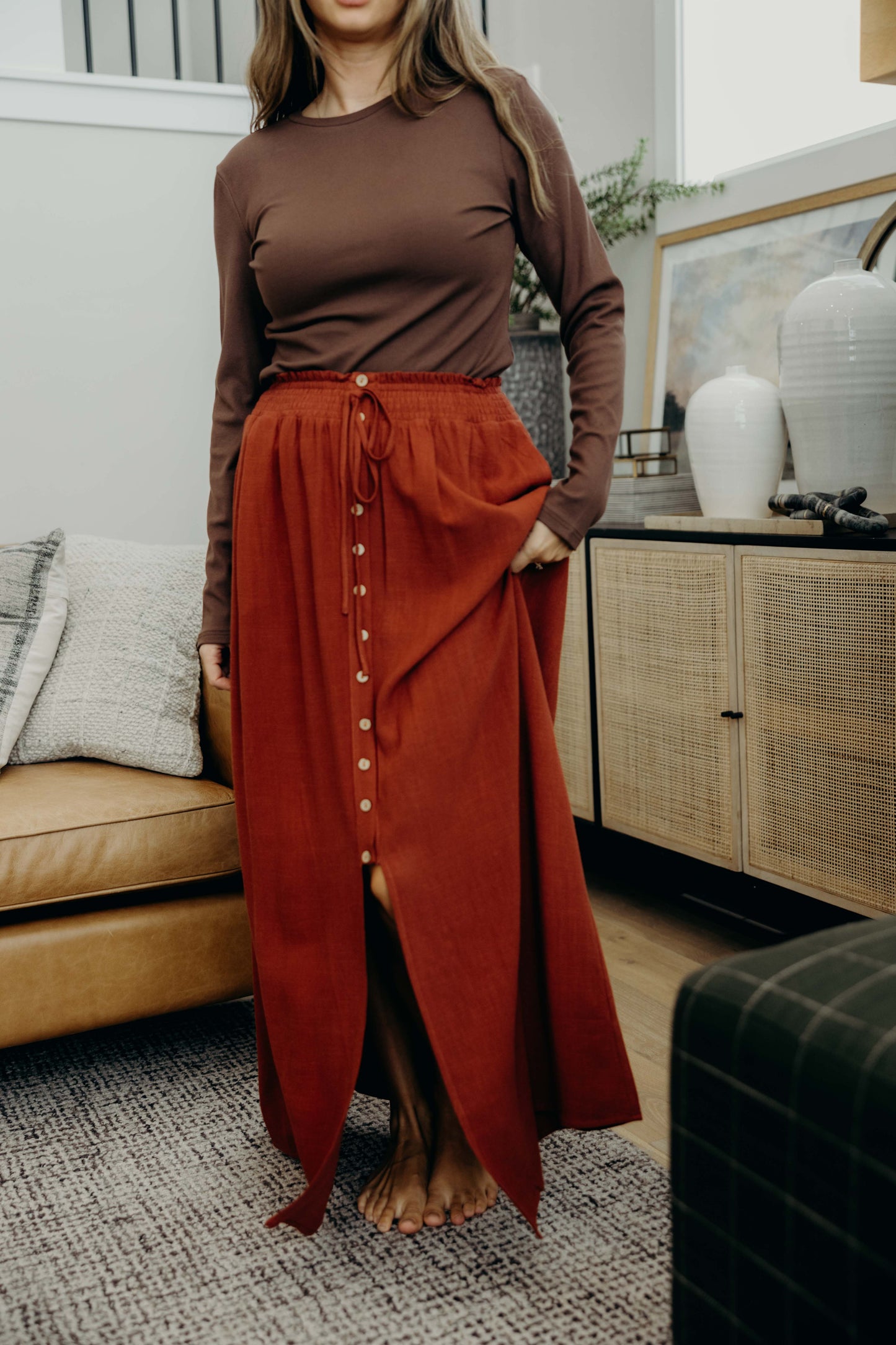 Autumn Glow Maxi Skirt