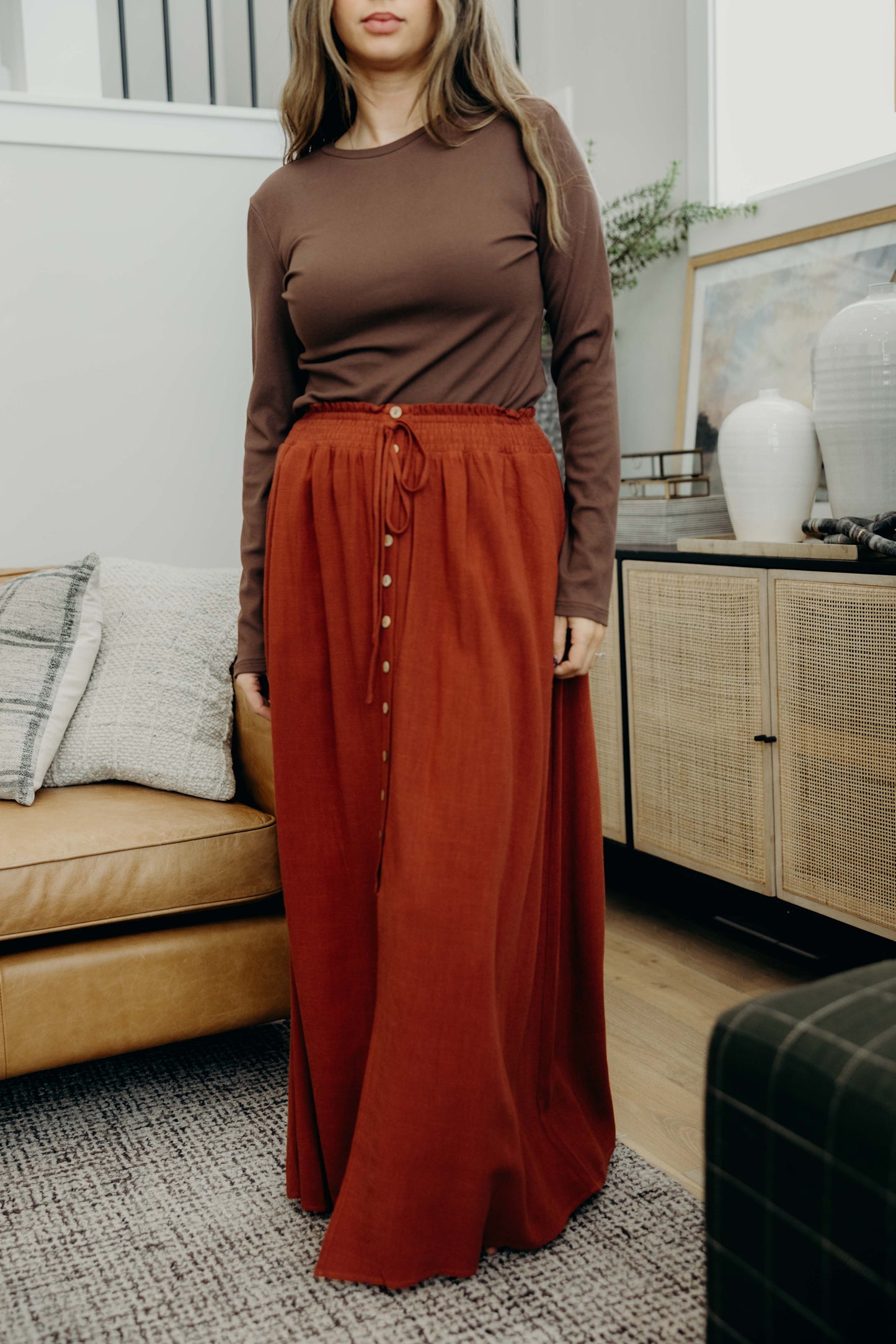 Autumn Glow Maxi Skirt