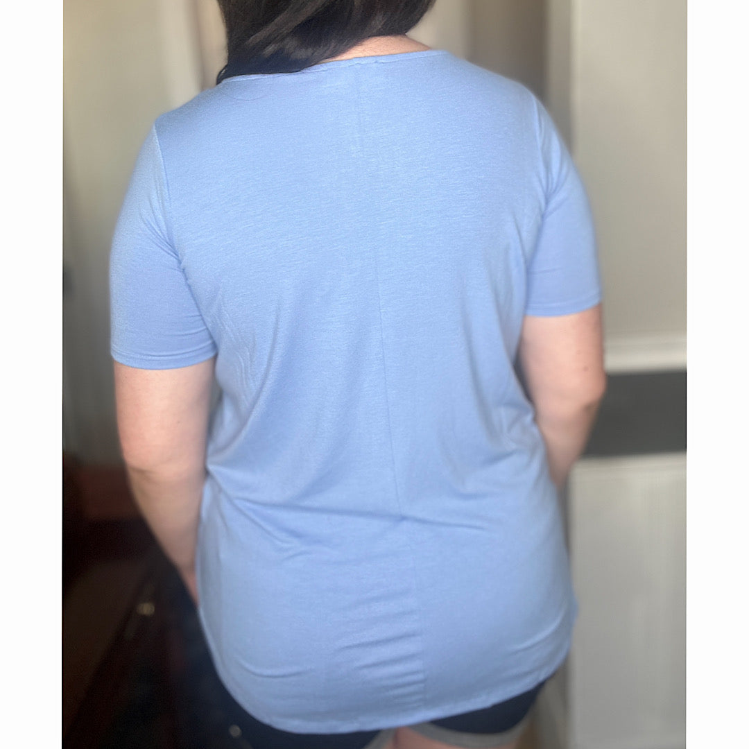 Fresh Bloom Button Top