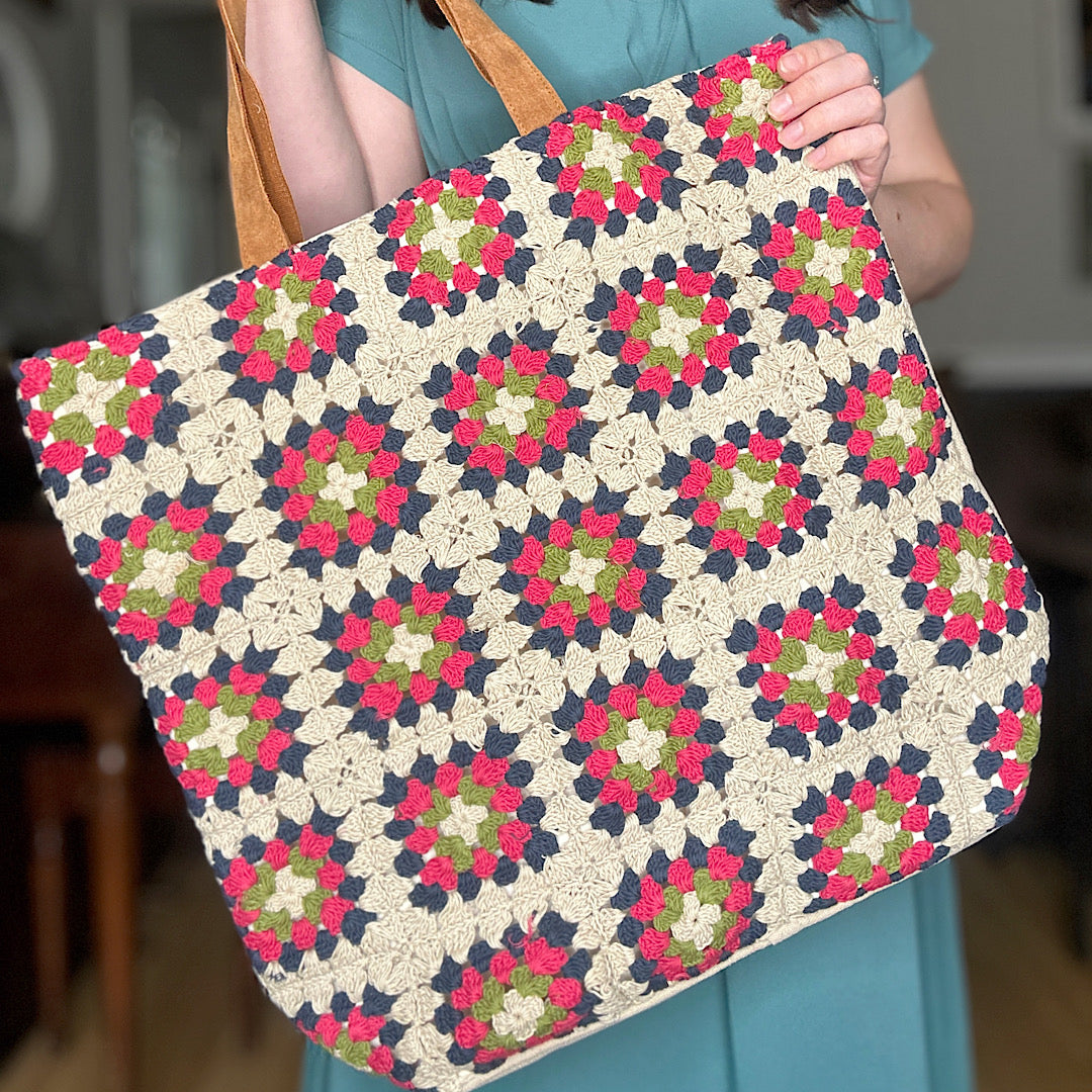 Granny Square Crochet Bag