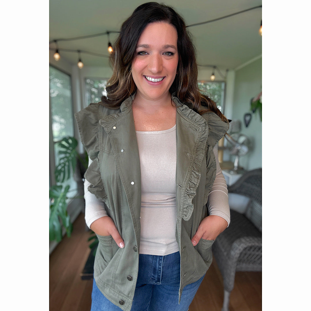 Olive Denim Darling