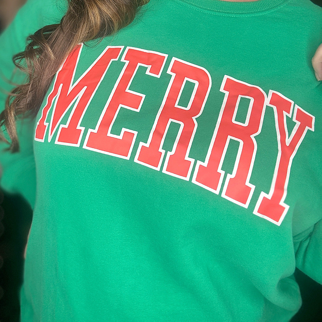 Green Merry Crewneck