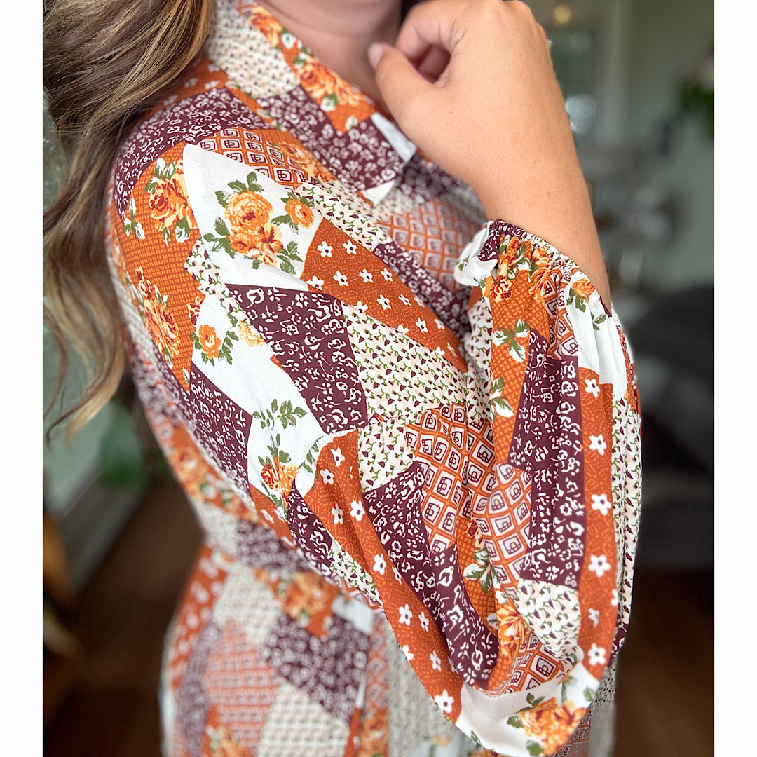 Patch Things Up Dress