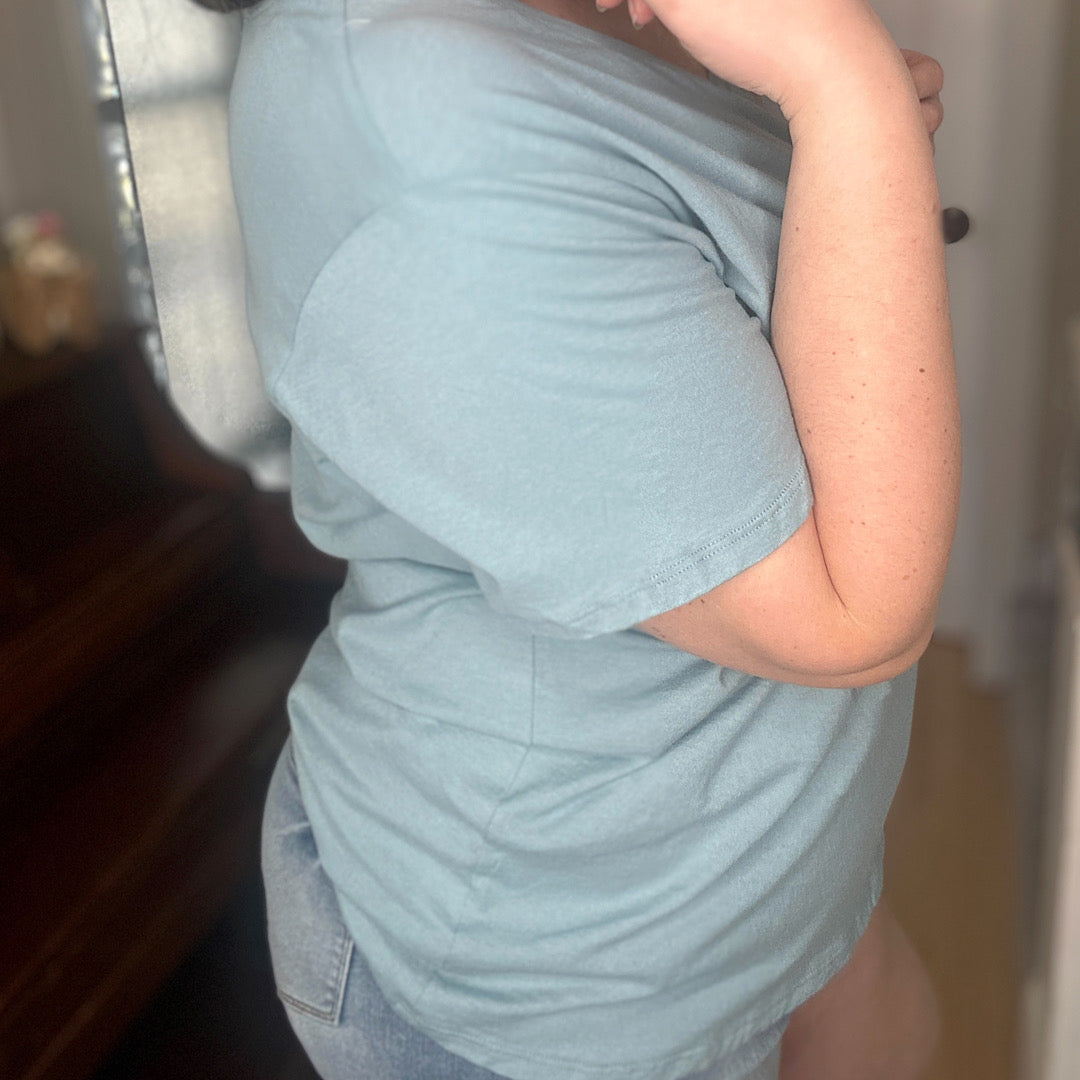 Slate Breeze V-Neck