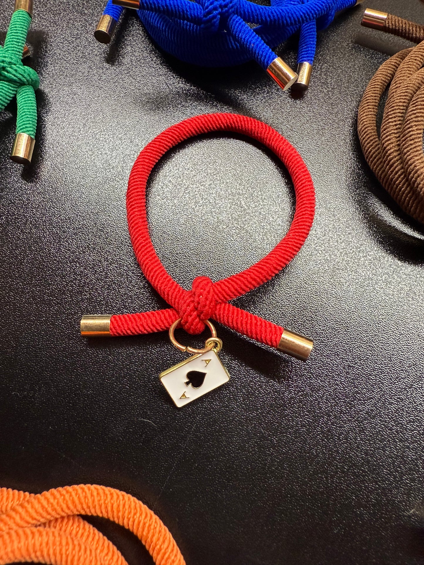Customizable Charm Hair Tie Bracelets
