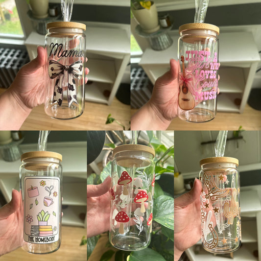 Caffeine Queen Glass Cups