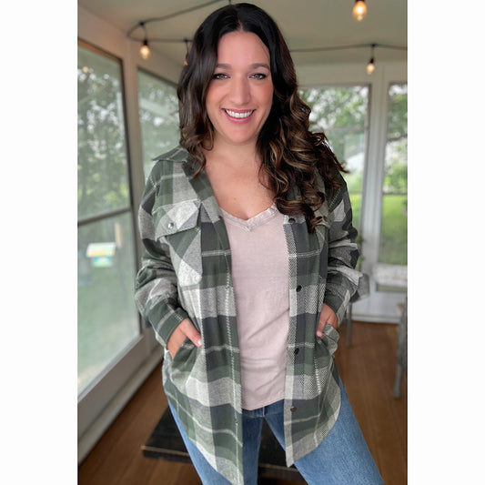 Evergreen Plaid Shacket