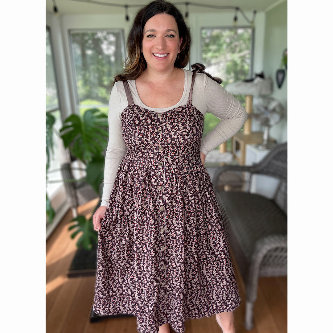 Cottage Bloom Midi Dress