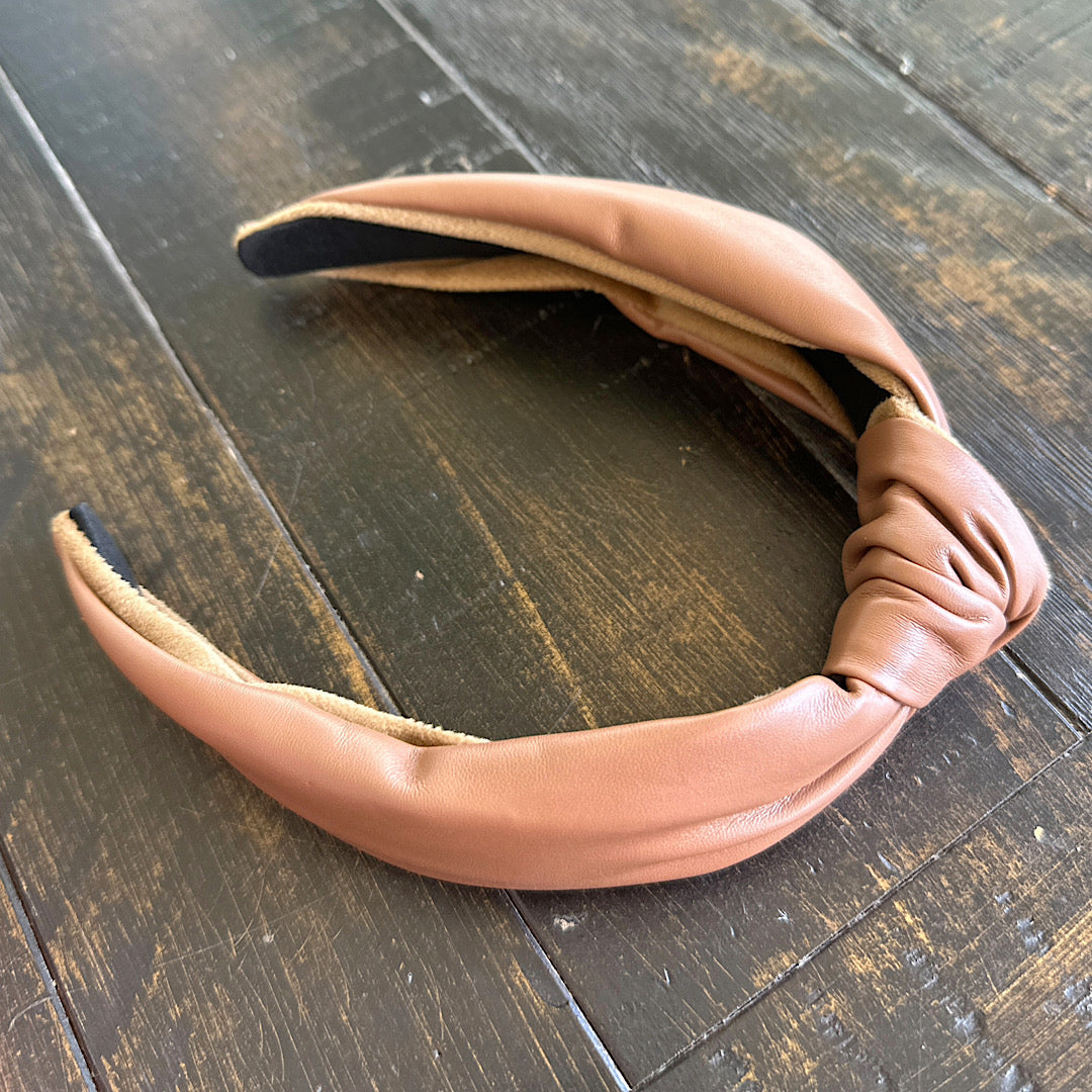 Leather Knotted Headband