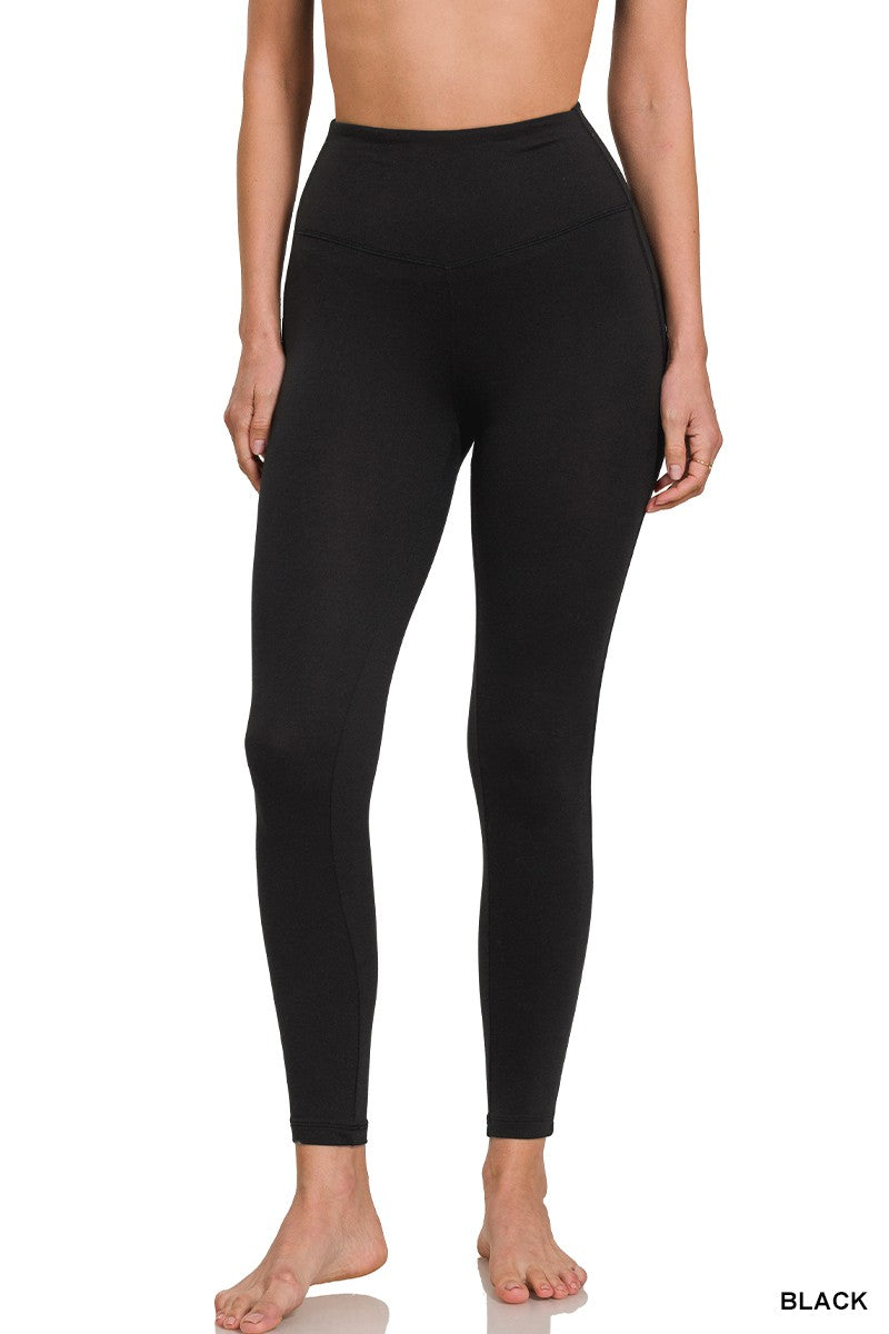 Soft Basic Leggings (Wide Band)