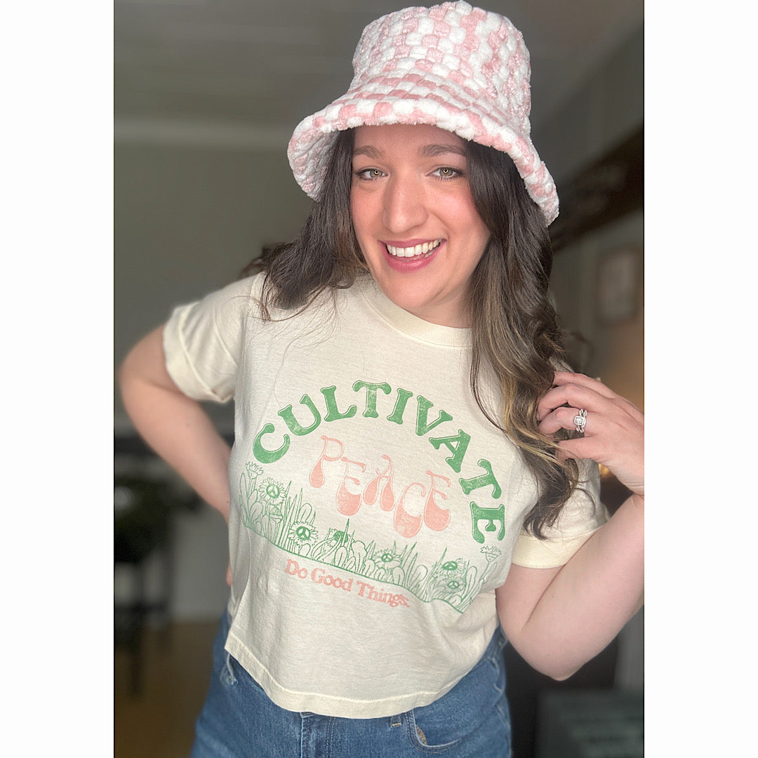 Cultivate Peace Crop Top