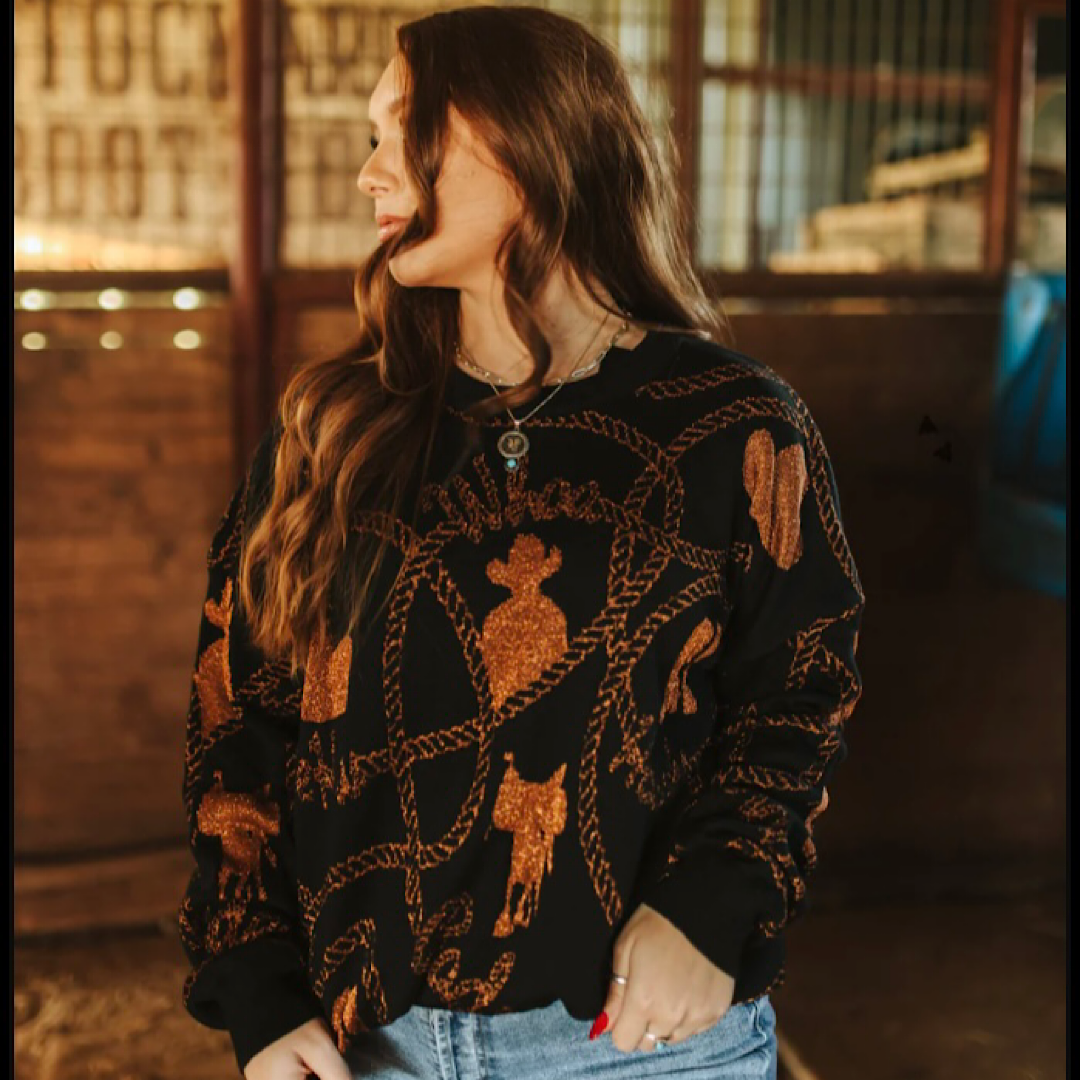 Copper Cowboy Sweater