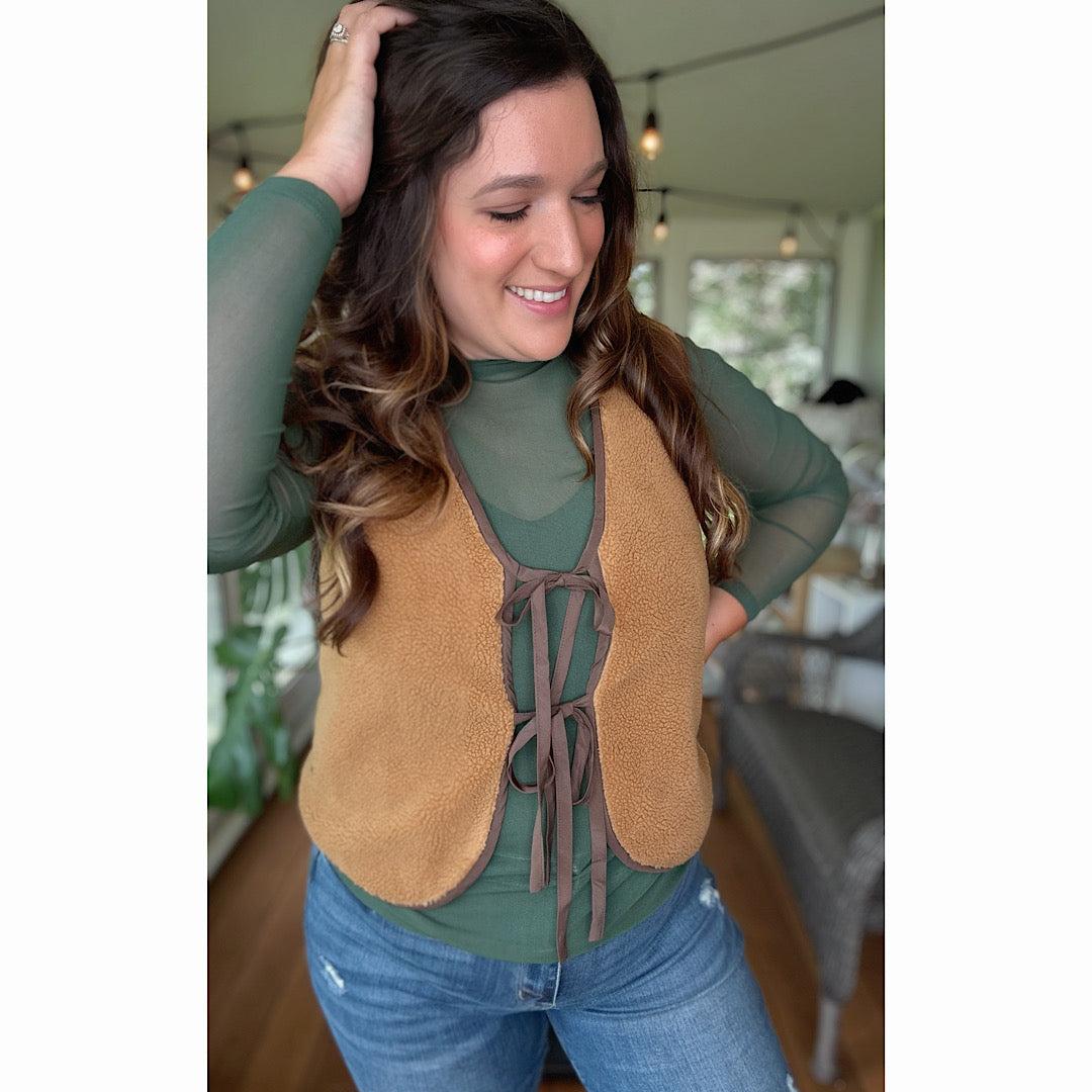 Tied & Toasty Sherpa Vest
