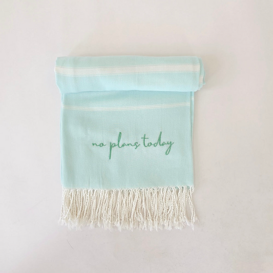 No Plans Today Turkish Beach Towel