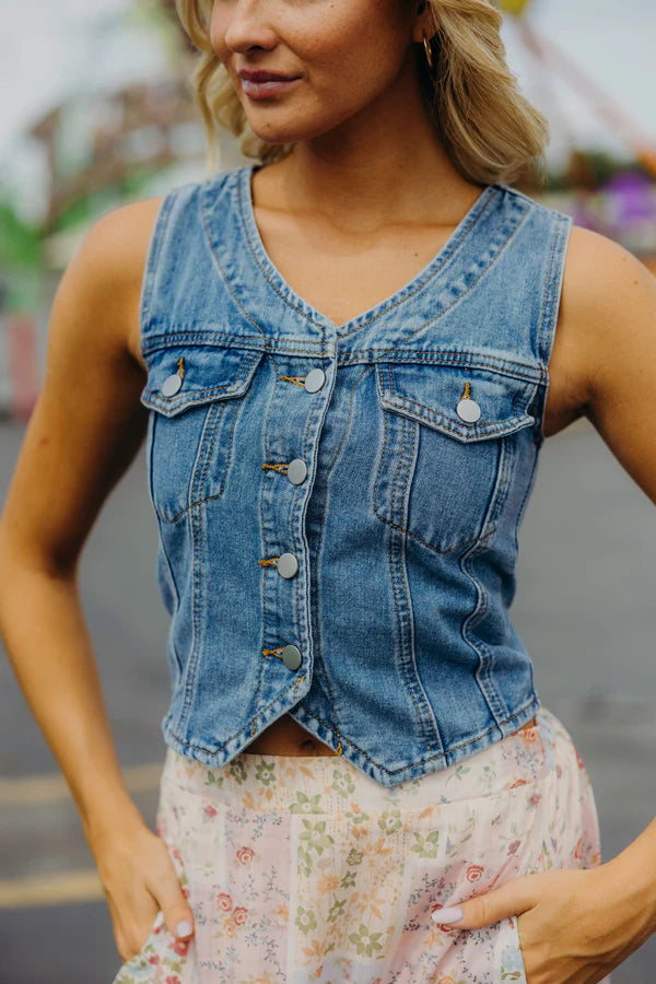 Classic Denim Vest