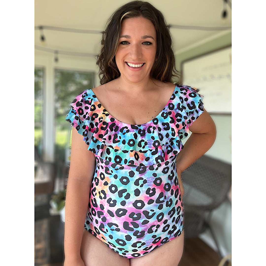 Rainbow Leopard Swimsuit