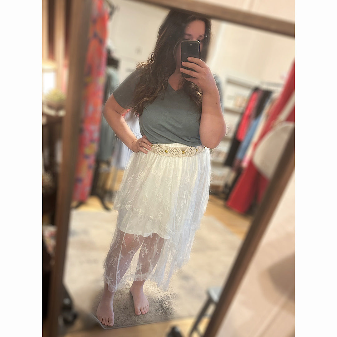 Boho Lace Skirt