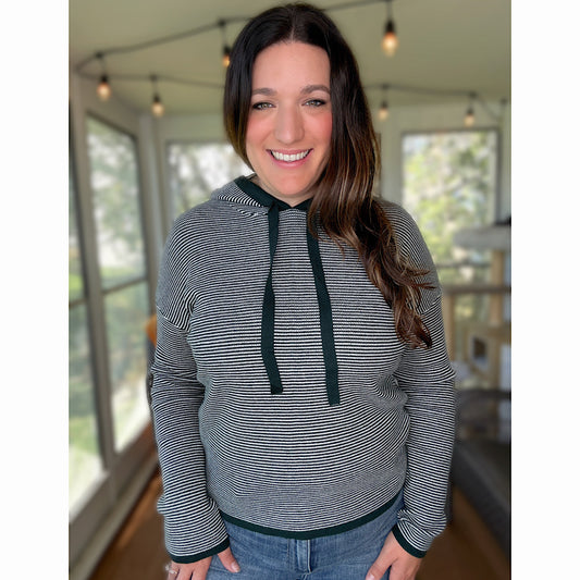 Morning Mist Hoodie- Forest Green