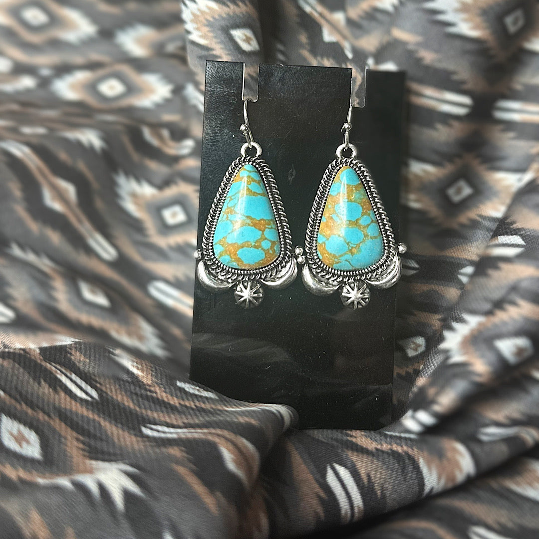 Boho Spirit Turquoise Earrings