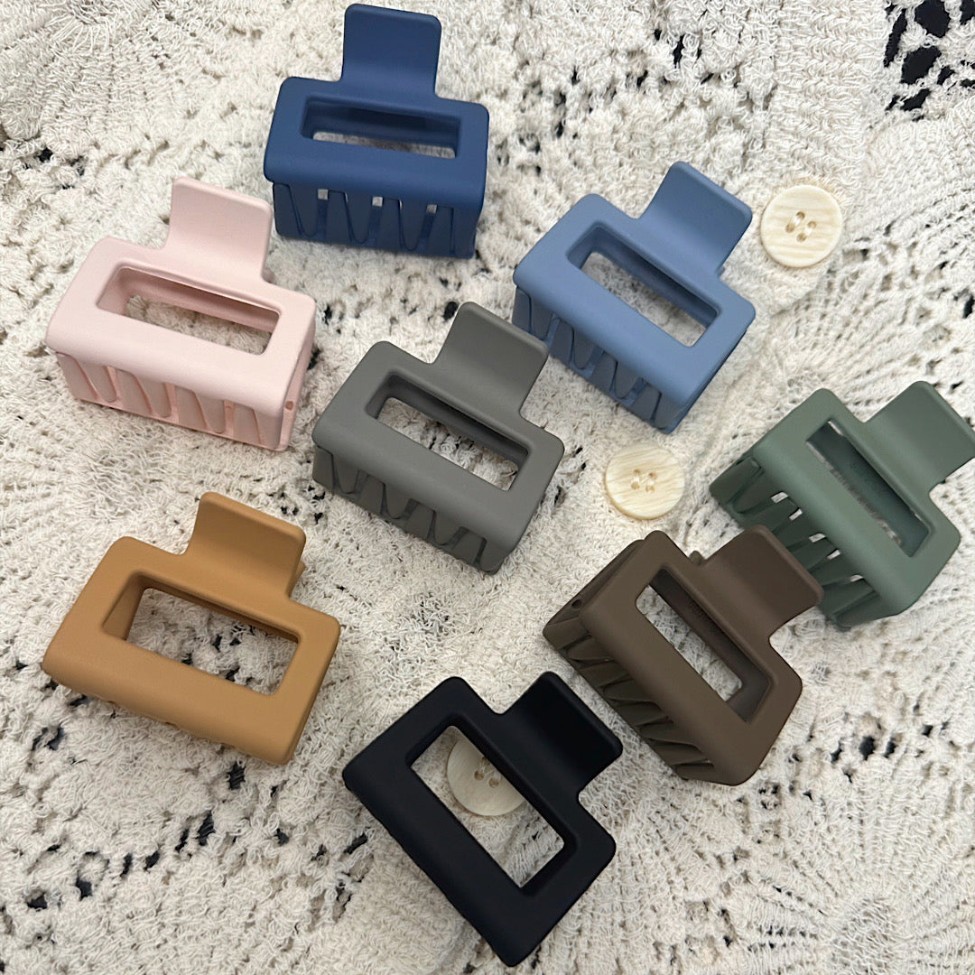 Small Square Claw Hair Clips