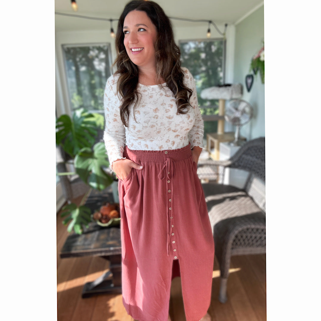 Autumn Glow Maxi Skirt
