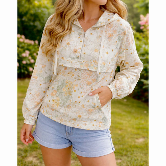 Back in Bloom Floral Hoodie