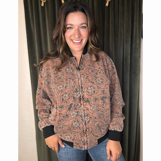 Turquoise Trails Bomber Jacket