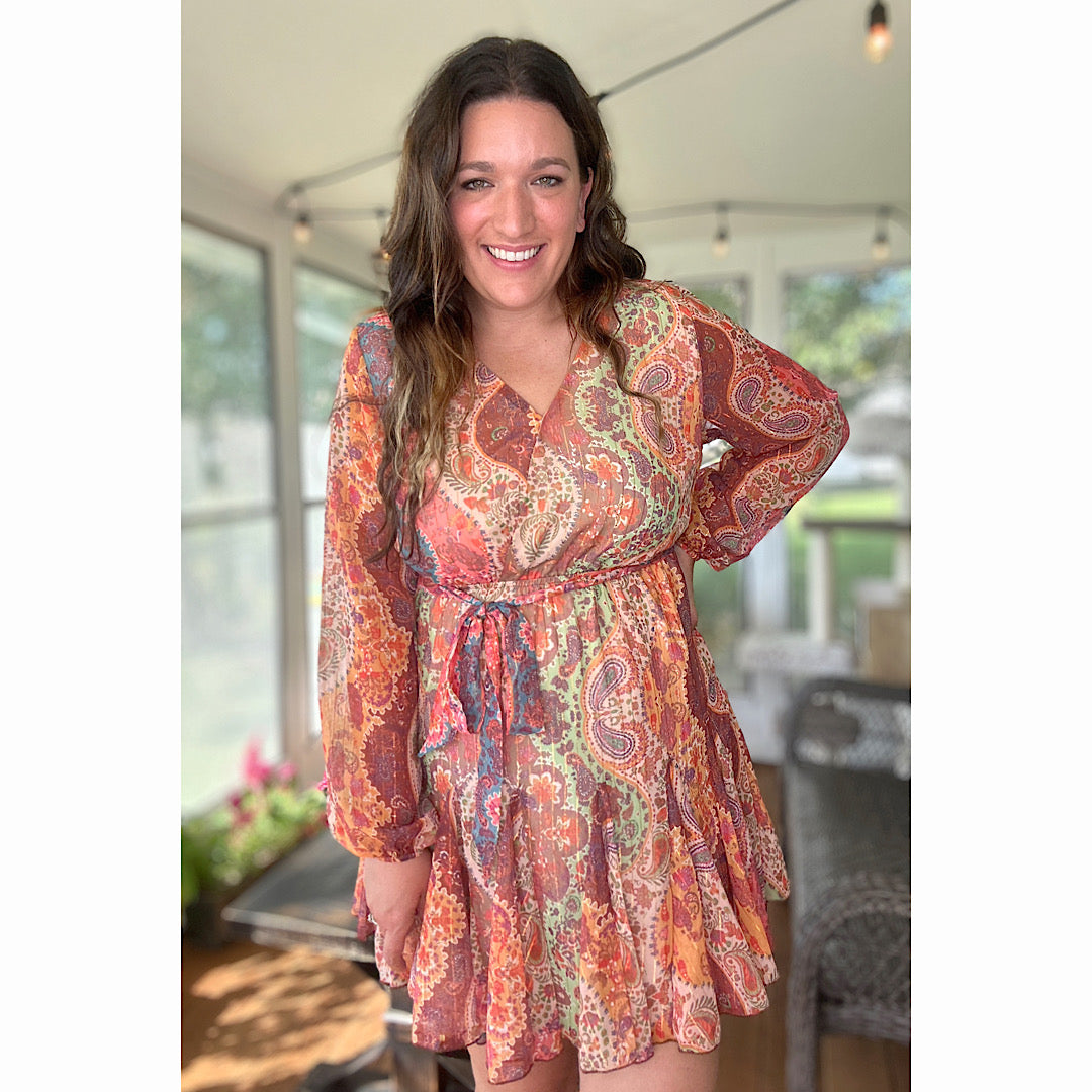 Boho Paisley Dress