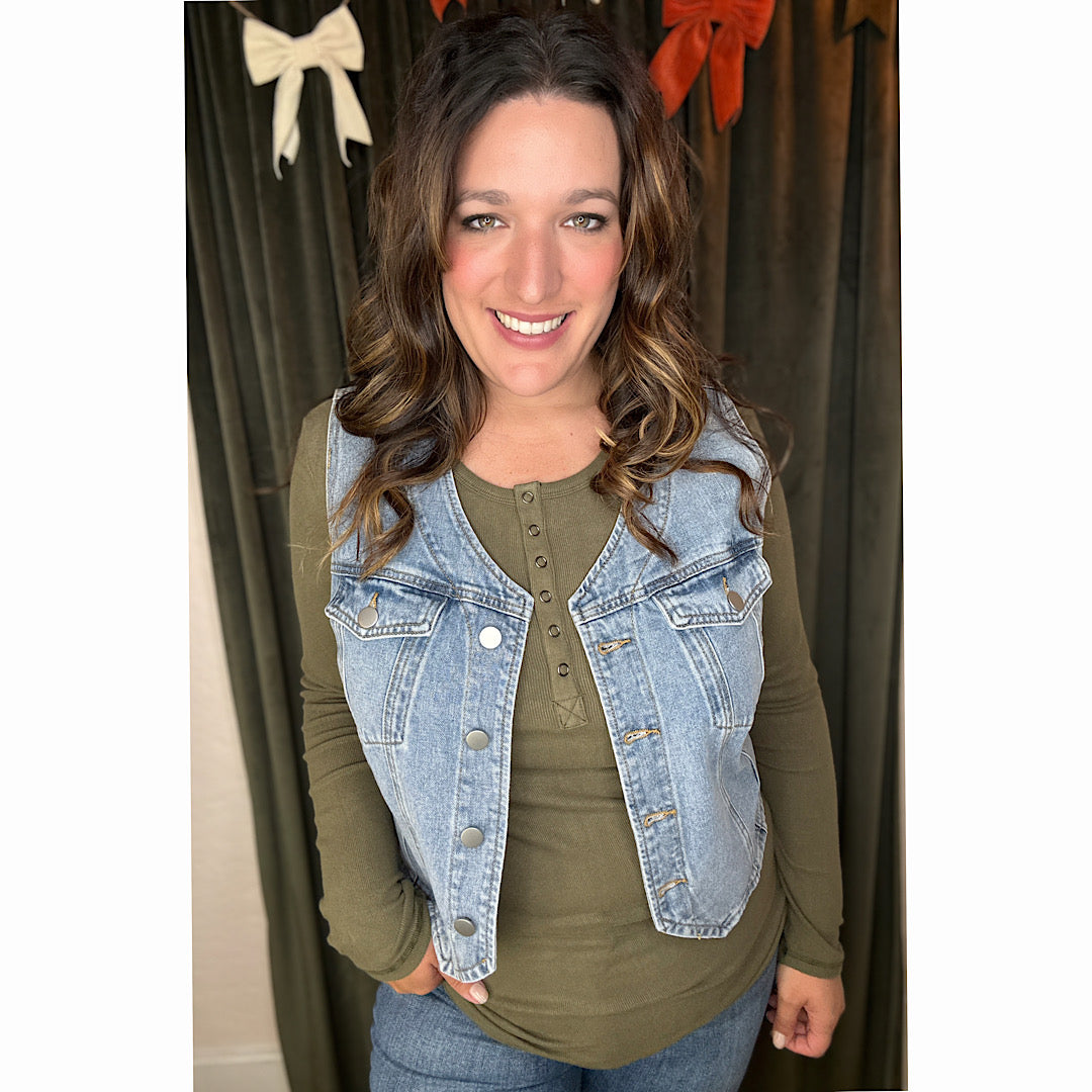 Classic Denim Vest