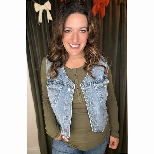 Classic Denim Vest