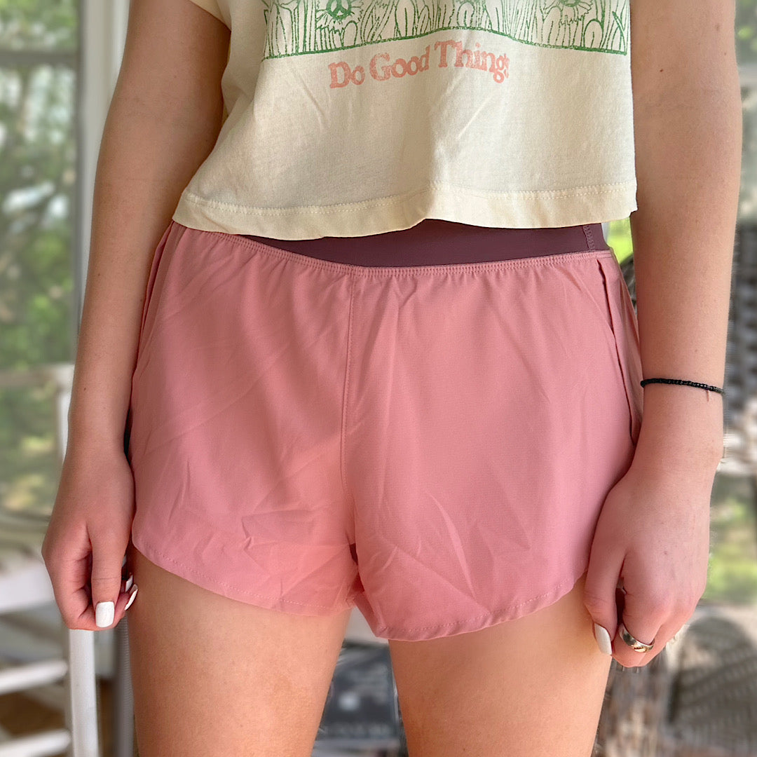 Pink Running Shorts