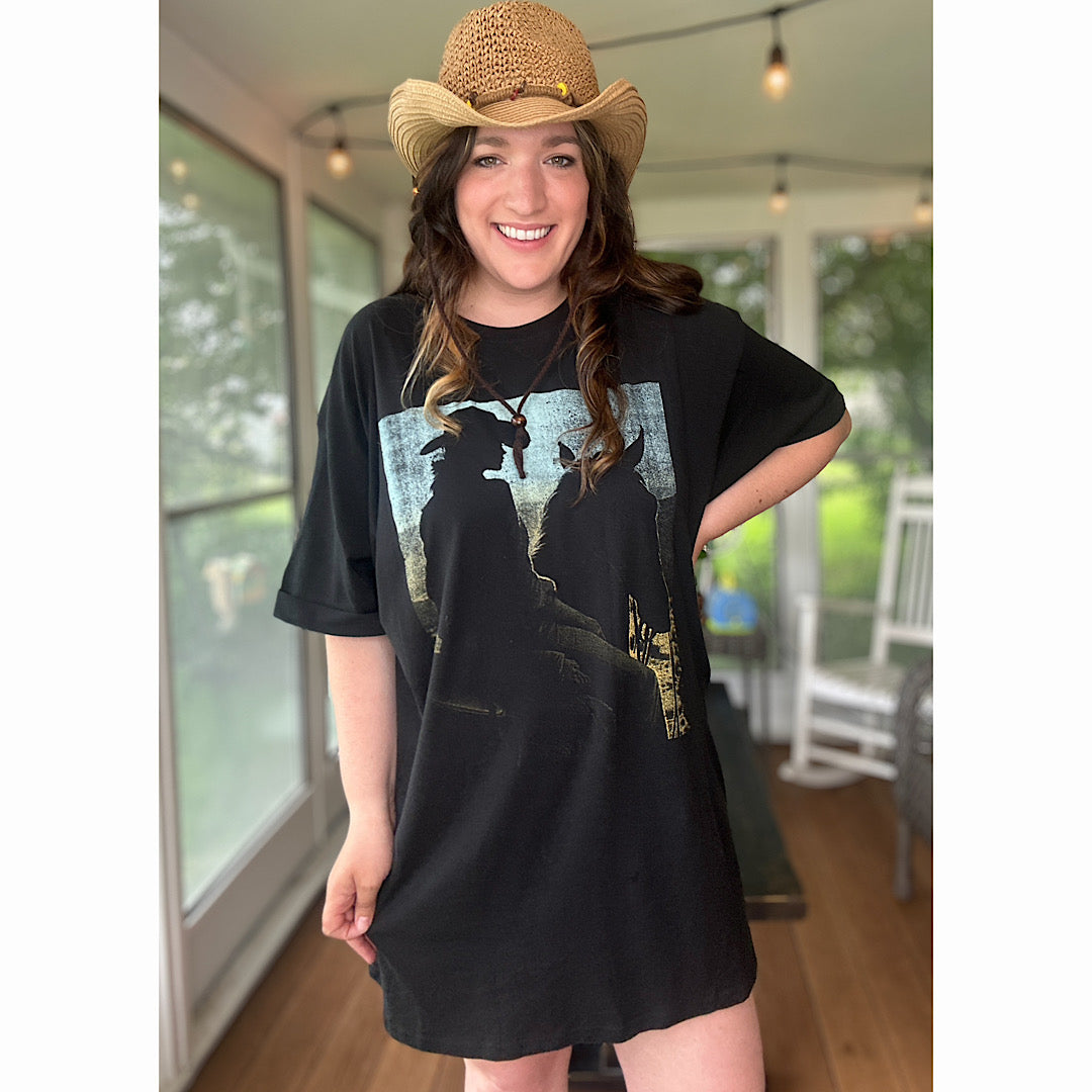 Cowgirl Sunset Tshirt Dress