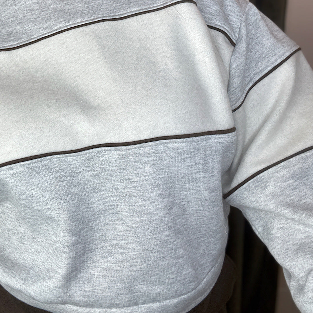 Retro Contrast Stripe Sweatsuit