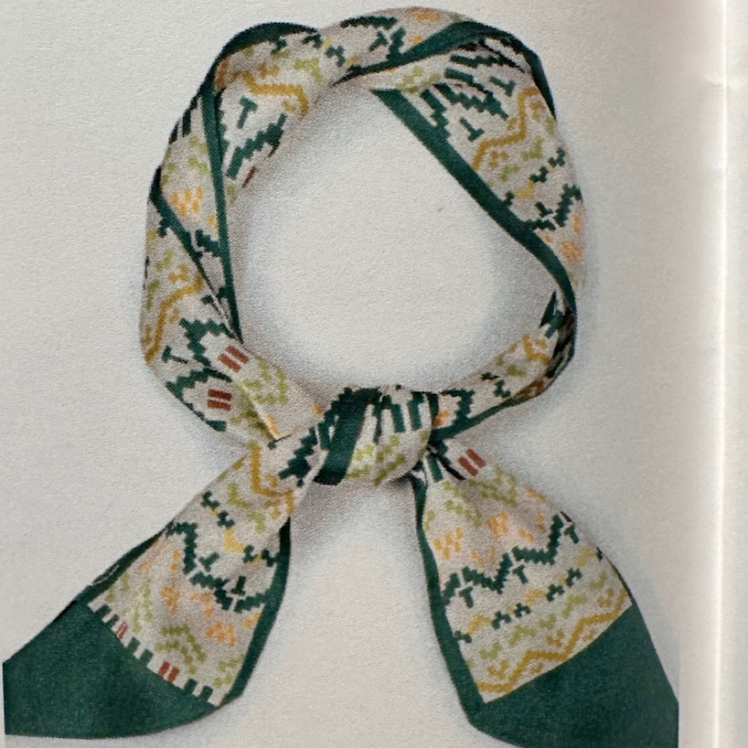 Green Tribal Scarf