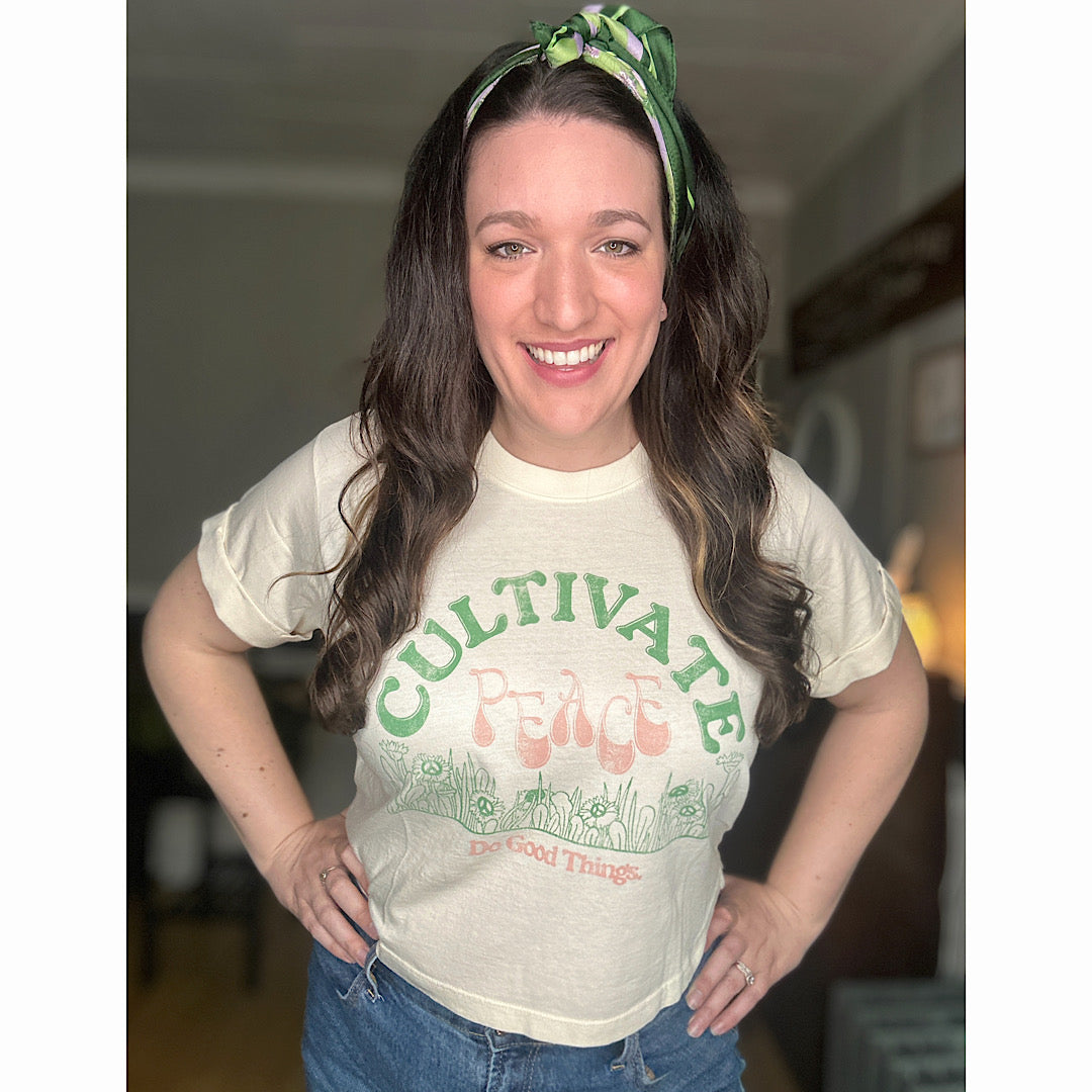 Cultivate Peace Crop Top