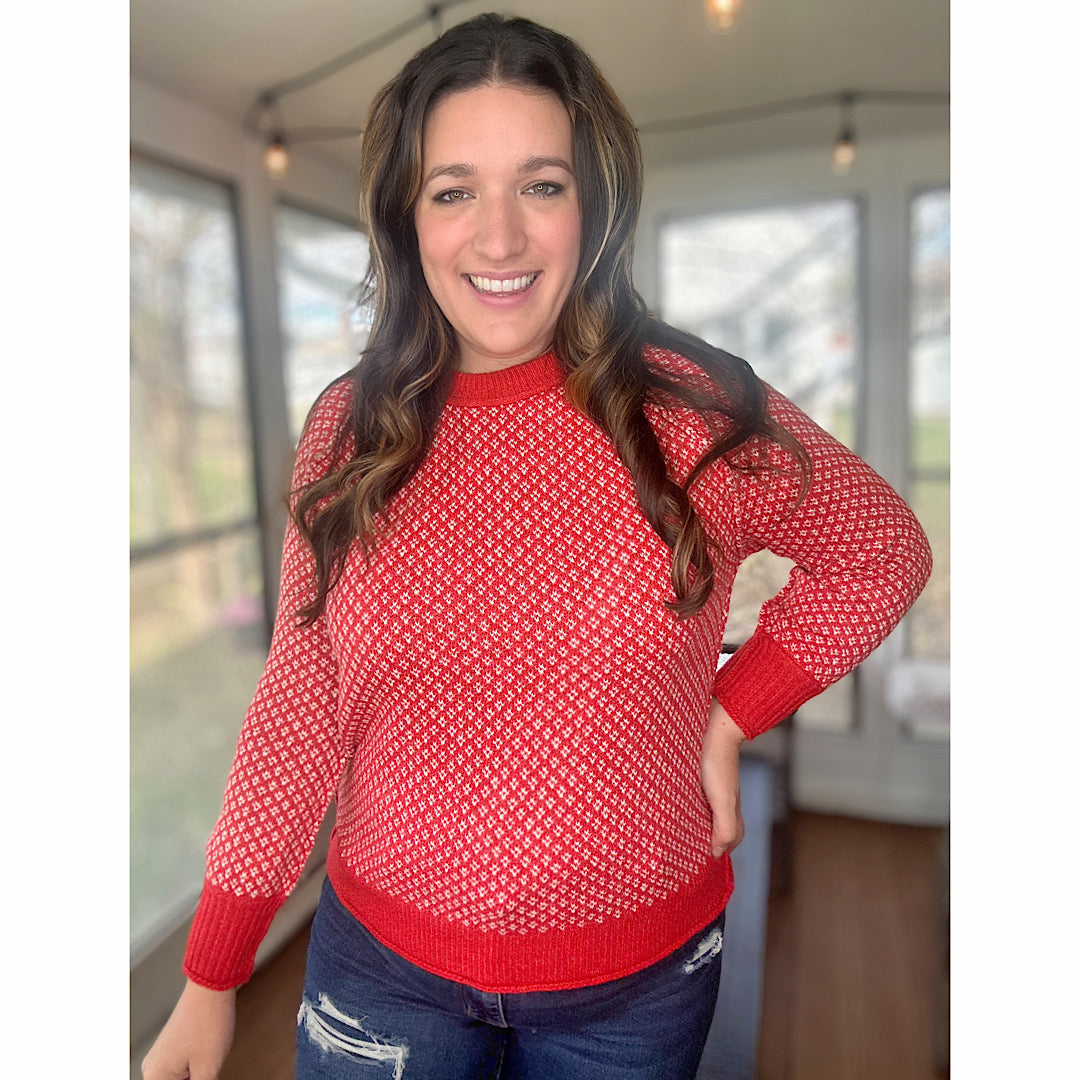 Rosy Red Sweater