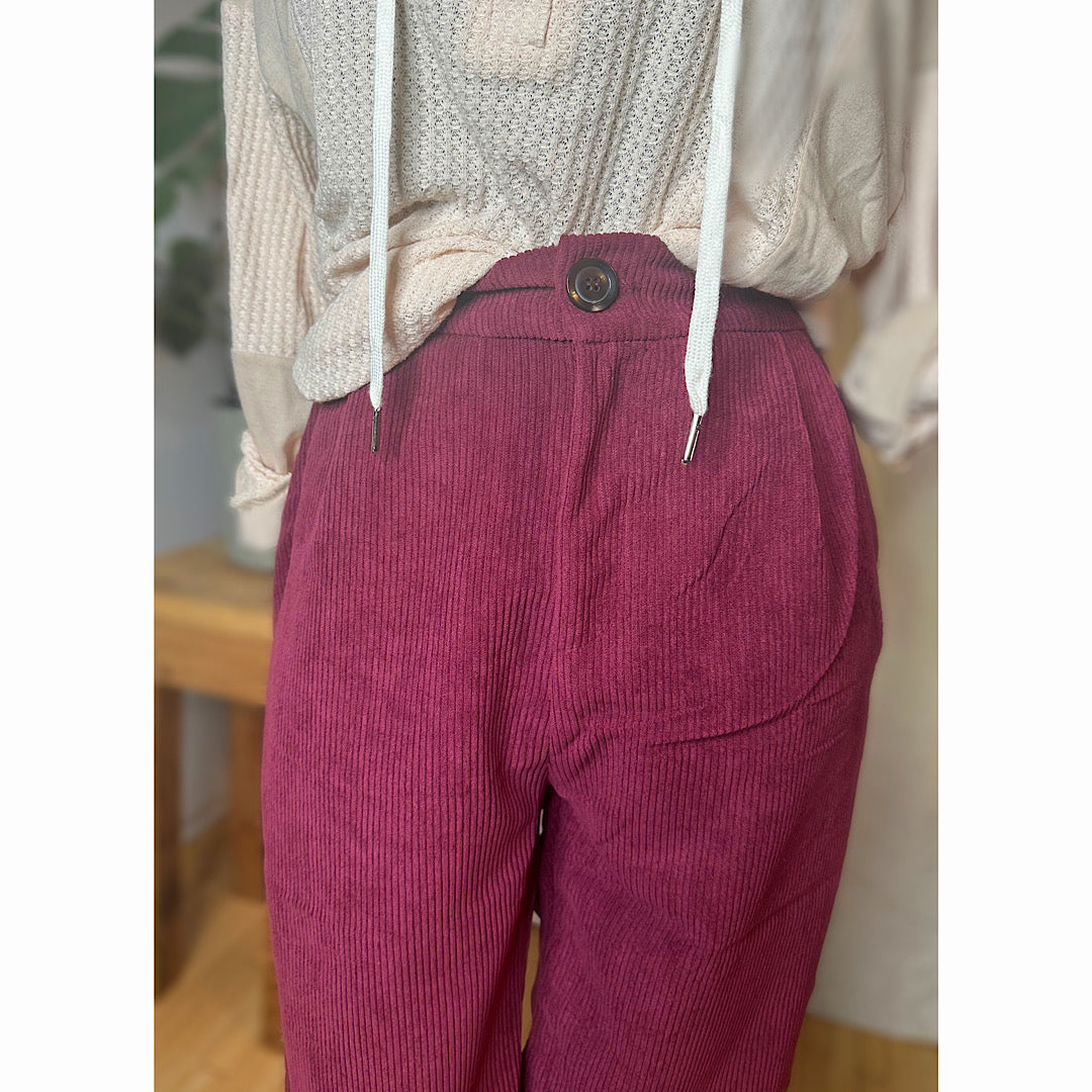 High Rise Corduroy Pants