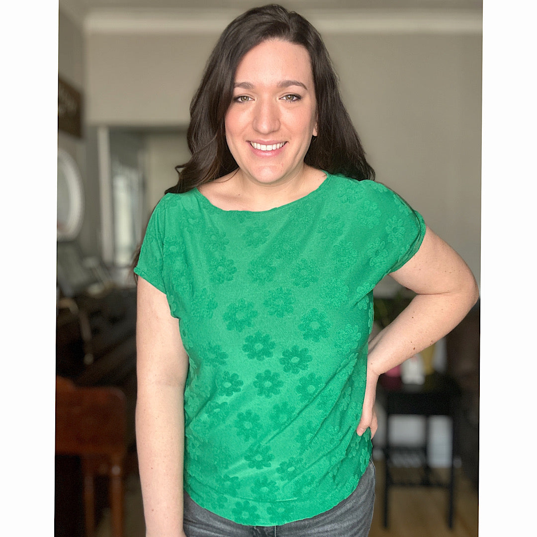 Ditzy Daisy Embossed Top