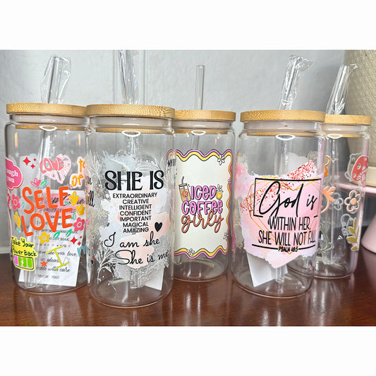 Caffeine Queen Glass Cups