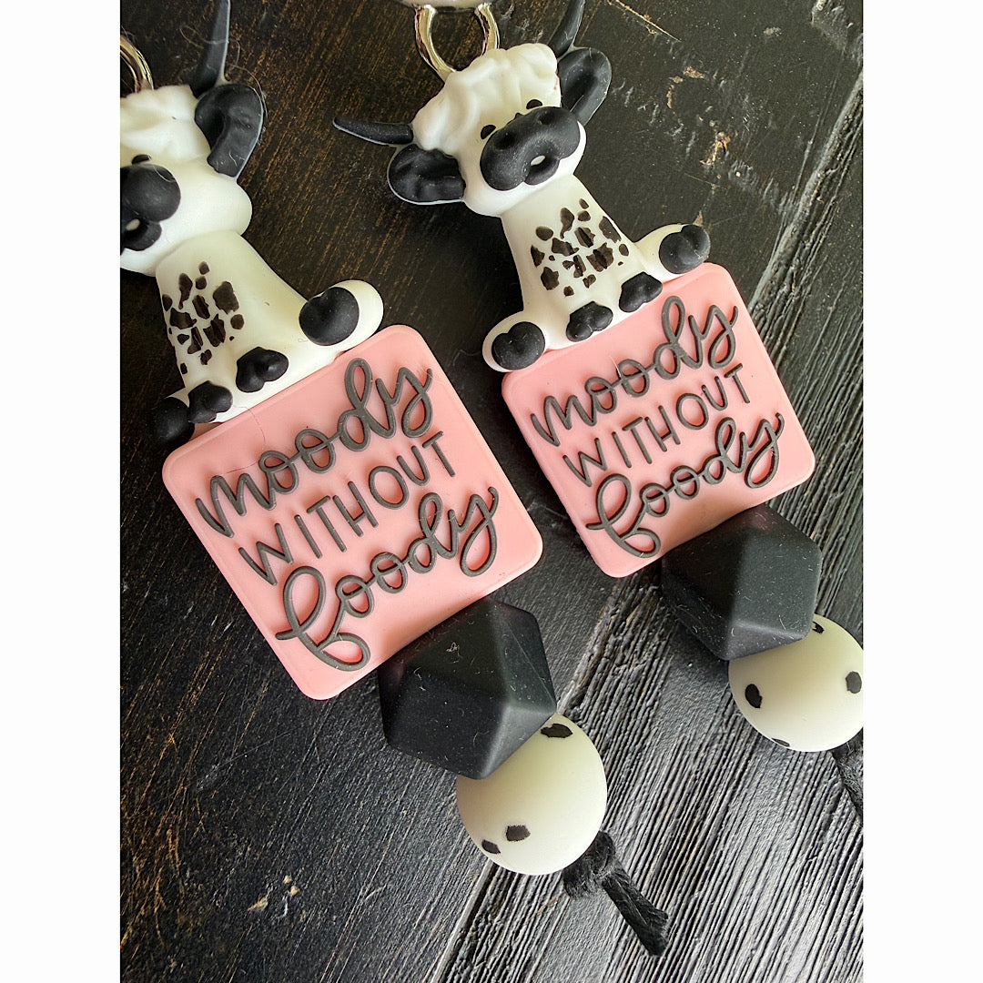 Moody Without Foody Keychain