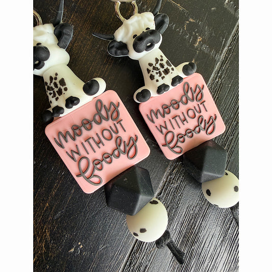 Moody Without Foody Keychain