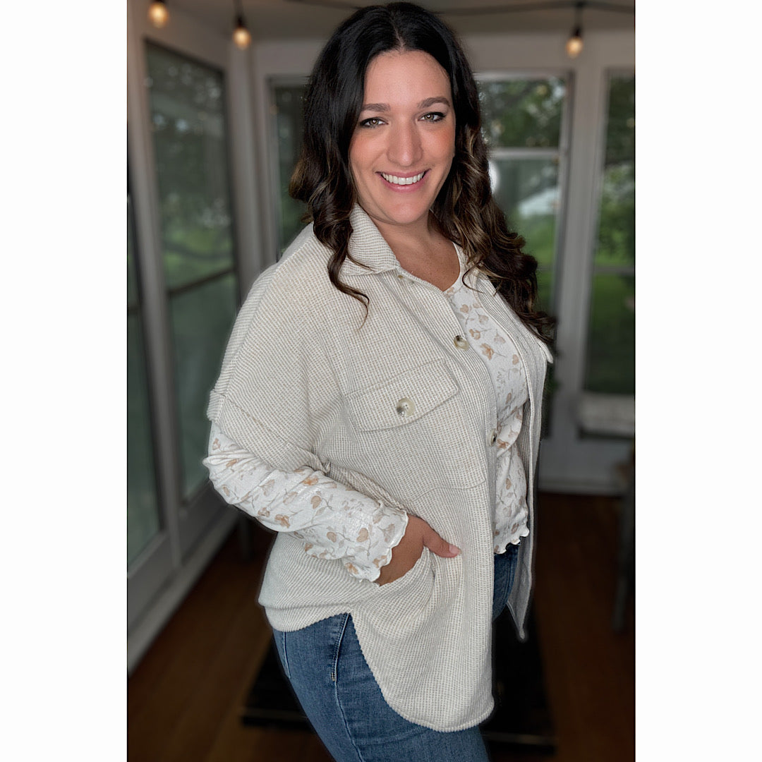 Taupe Light Shacket
