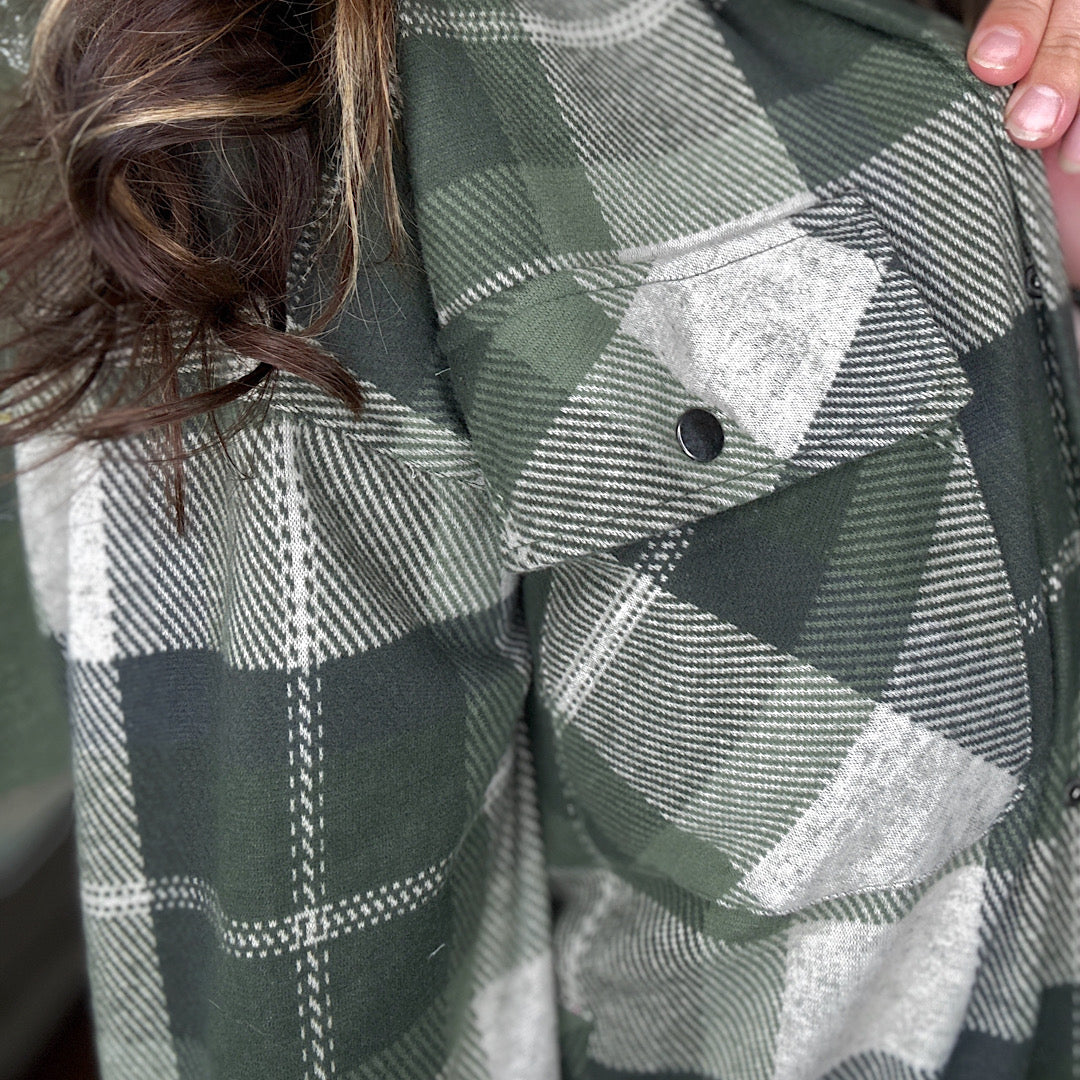 Evergreen Plaid Shacket