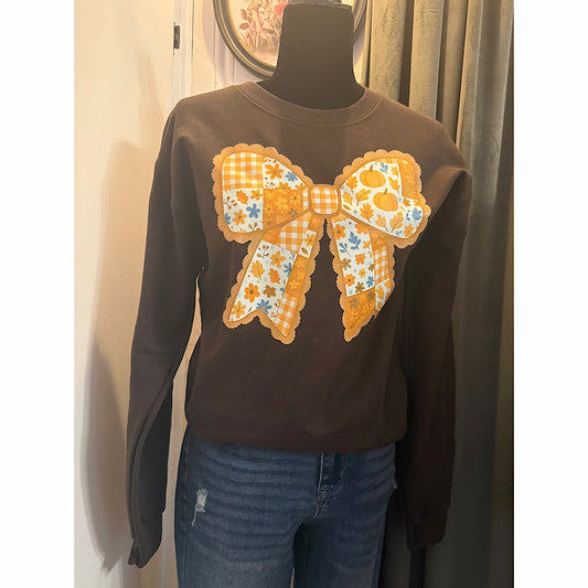 Pumpkin Patch Bow Crewneck