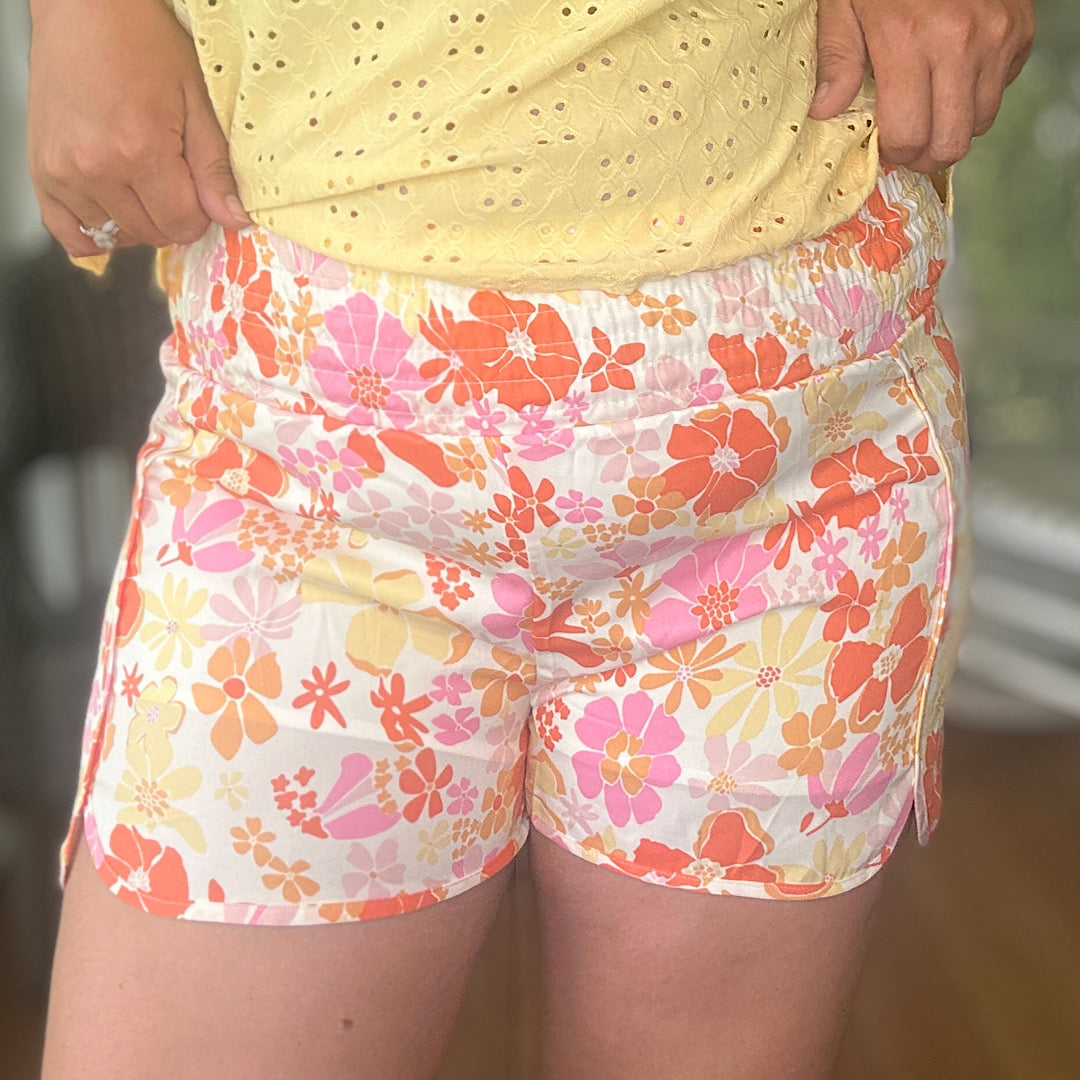 Flower Power Athletic Shorts