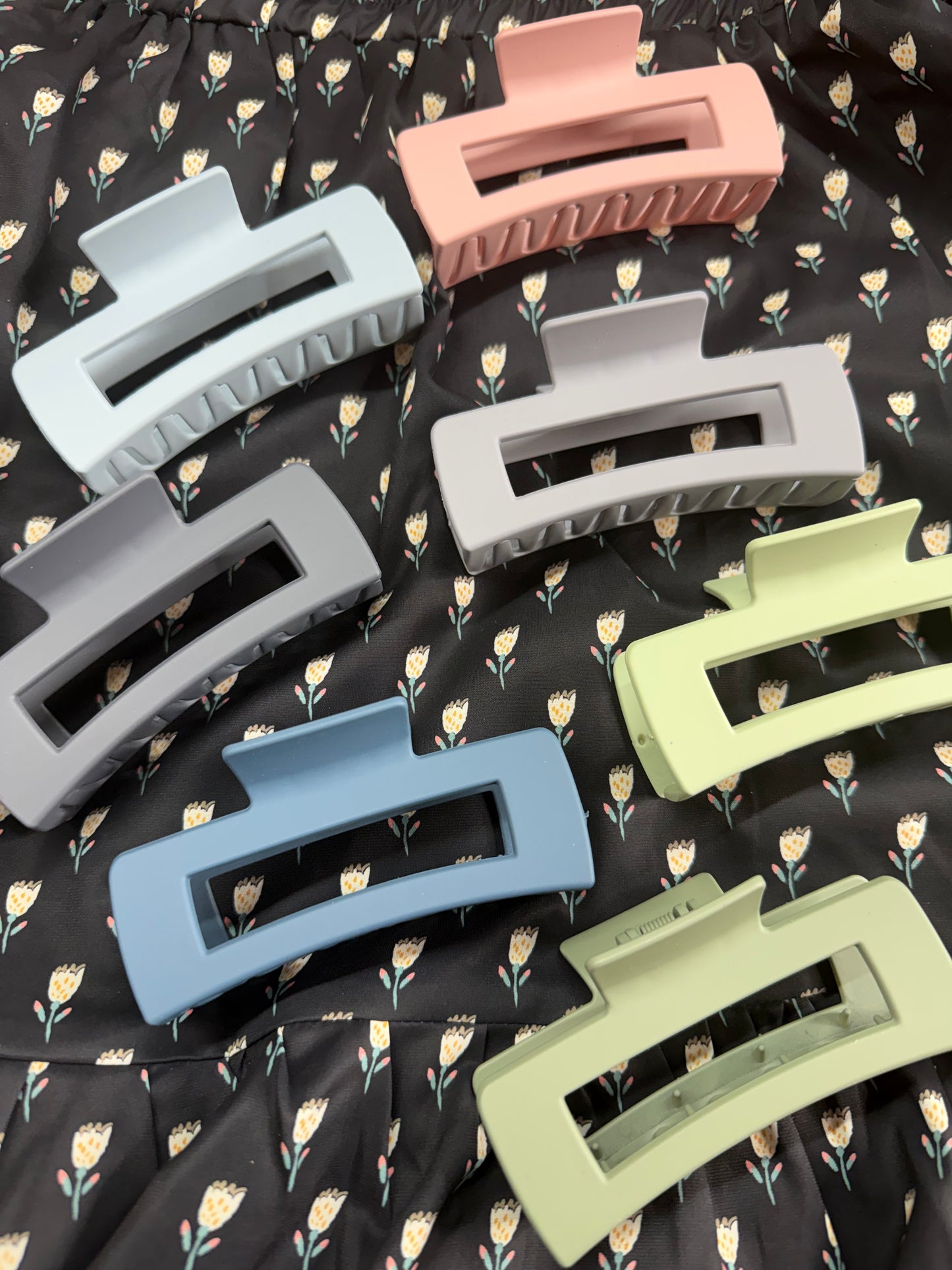 Square Claw Hair Clips