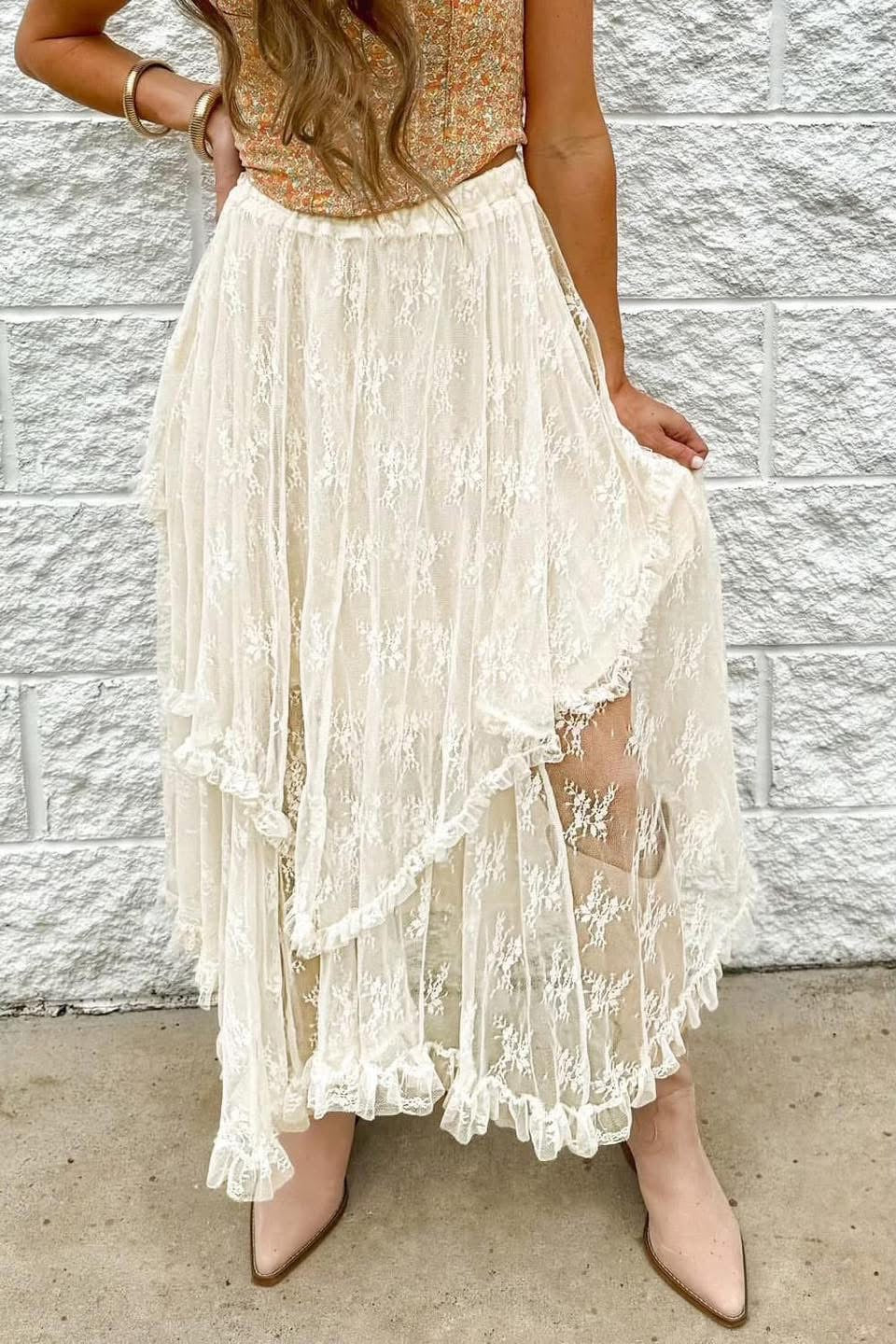 Boho Lace Skirt